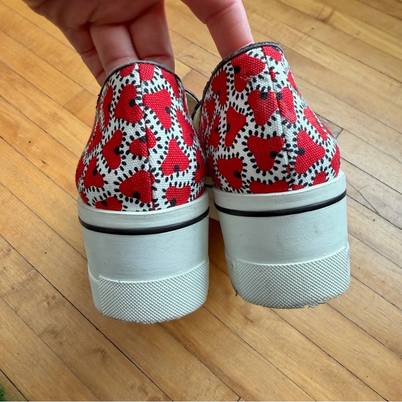 STELLA MCCARTNEY Hearts Binx Slip-On Wedge Platform Sneaker Women's Size EU 40 - Picture 9 of 14